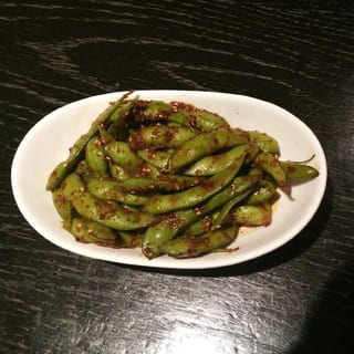 Spicy Garlic Edamame