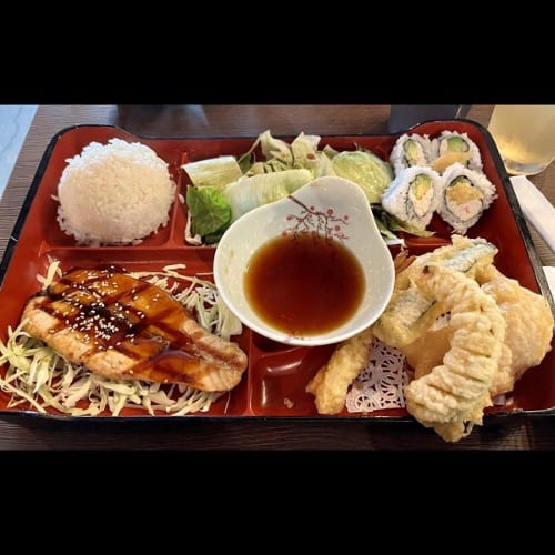 Salmon Teriyaki Bento.